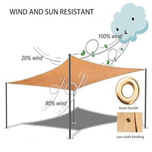 Auvent de balcon rétractable sans perçage en toile beige renforcée