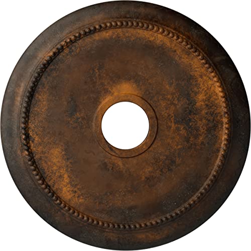 Médaillon de plafond rustique avec ouverture de 4 ID pour cacher les découpes - 2