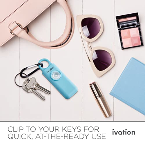 Ivation IVAPA9AQ Personal Sos Alarm Keychain | Self-Defense Safety Siren & Led Panic Strobe Light thumb #4