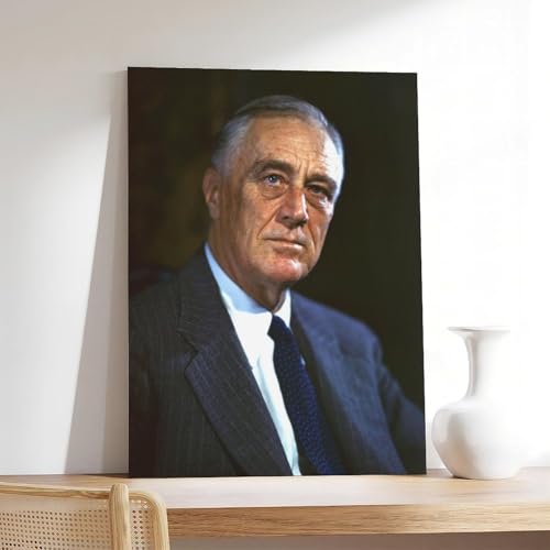 Impression sur toile Franklin D Roosevelt décoration murale bureau 50x76 - 7