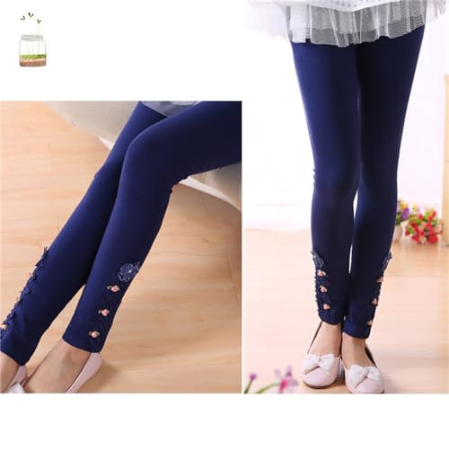 Baby Girl Tights Toddler Cable Knit Leggings Cotton Stockings Winter Warm Pantyhose Cotton (Blue, 3-4 Years)2