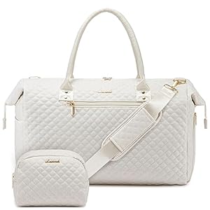 LOVEVOOK Weekender Bag for Women, Travel Duffle Bag with Toiletry Bag Yoga Gym Bag with Wet Pocket Shoe Compartment, Carry on Overnight Bag with Laptop Compartment Hospital Bag for Labor and Delivery