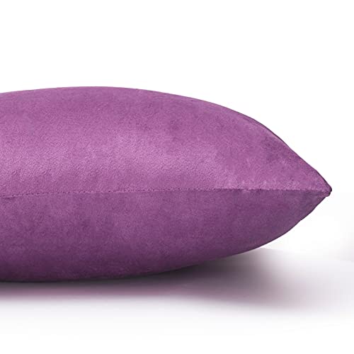 Image of Cazimo Velvet Cushion Covers for Bed, Sofa and Couch - 16 * 16 inches | Ideal for Living Room | Set of 2, Pink