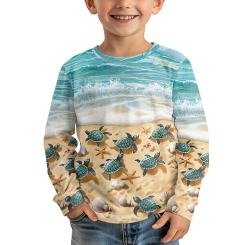 Xpyiqun T Shirts for Girls Long Sleeve Shirt Size 3-16 Kids T-Shirts Pullover Tee Athletic Crewneck Top4