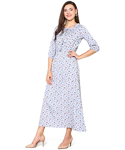 Image of AHANA Printed Crepe Maxi Dress