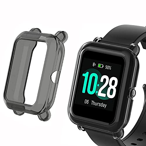 SkyBand TPU Silicona Fundas Compatible para Reloj Inteligente ID205L (Negro)