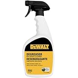 DEWALT sustainable, biodegradable, high performance degreaser, 32 oz spray bottle eco-friendly grease remover, non-caustic, non-corrosive