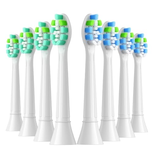 4/8 �̌����p���u���V�w�b�h�APhips �����p�d���u���V�w�b�h 4100 6500 6100 7500 5300 �ɑΉ�(4Green4Blue-White)