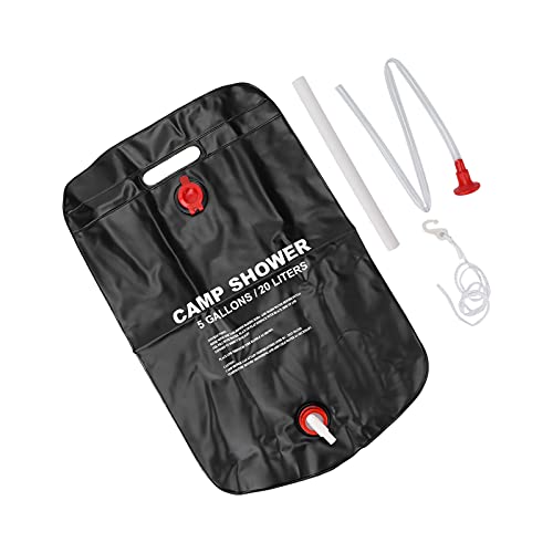 WNSC Camp Shower Bag, Portable Shower Bag Stable and Durable Solar Heating Portable for Camping for Swimming for Beach