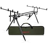 Die Buzzer Bars auf beiden Seiten sind mit jeweils 5 Gewinden für Bissanzeiger und Rutenauflagen ausgestattet und bieten Platz für 5 Ruten