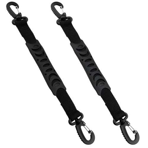 ZZHXSM 2PCS Plastic Roller Skate Double Hook Buckle 30 to 35cm Bag Accessory Carrying Handle Double Hook Quick Release Handle For Inline Skate Hook Accessory Roller Skates Ski Boots Hook Buckle Black