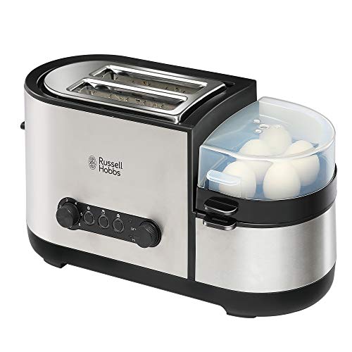 Image of Russell Hobbs RBFS1150-1150 Watt 2 Slice Automatic Pop-up Toaster Cum 3 in One Breakfast Set with 2 Year Manufacturer Warranty