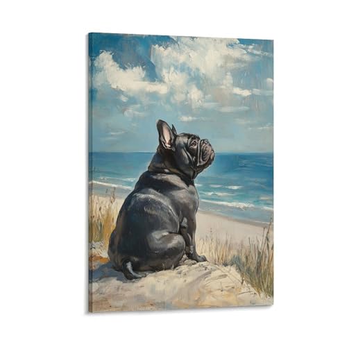 Décoration murale bulldog 50x75cm pour raviver un salon sans charme