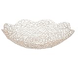 ZUNOXAZ Frutero de Hierro Dorado Octogonal Grande Bandeja Multifuncional para Frutas Snacks y Postres Soporte Decorativo para Bodas y Fiestas Fácil de Limpiar y