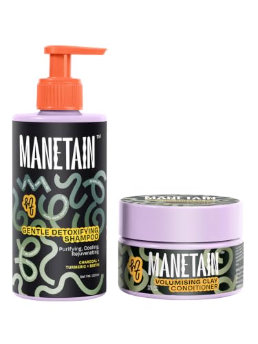 MANETAIN Oil Control Hair Care Bundle with Gentle Detoxifying Shampoo 237ml and Volumising Clay Conditioner 200g for Oily Scalp and Fine or Curly Hair-picture-54