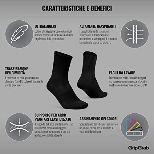 GripGrab Airflows Calze da Ciclismo Estive Leggere...