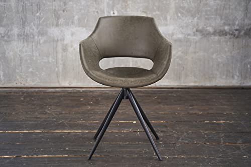 KAWOLA Esszimmer Stuhl samt Drehstuhl samt ZAJA Armlehnenstuhl Esszimmer, Esszimmermöbel Stühle, Moderne Stühle Esszimmer, Schreibtisch Stuhl, Schminktisch Stuhl Schminkstuhl mit Armlehne Cover