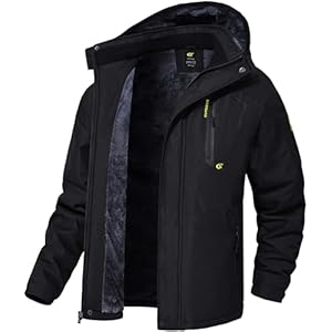 QPNGRP Mens Waterproof Ski Snowboard Jacket Winter Windproof Snow Coat