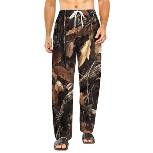 Fashion Camouflage Tree Casual Pajama Pants Soft Pj Sleep Lounge Pants Bottoms Sleepwear for Men Women