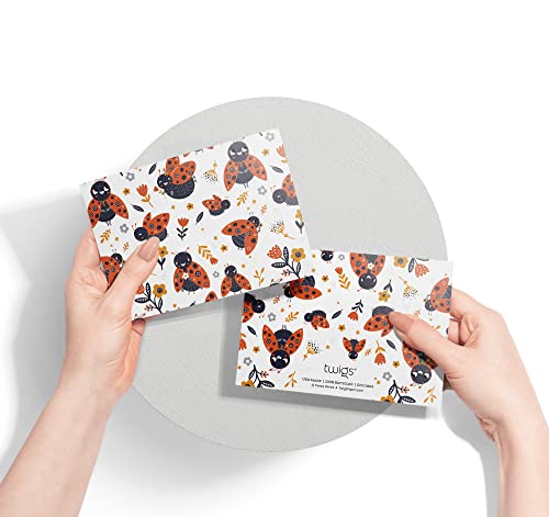 Image of Twigs Paper Little Ladybugs Thank You Cards, 12 Blank Note Cards