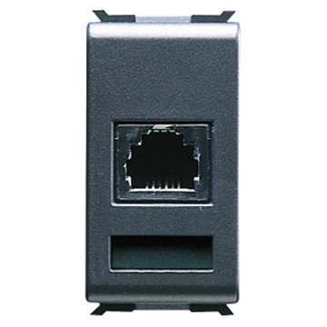 Caja de tomacorriente Gewiss GW30261 gris contenedor para bases de enchufe