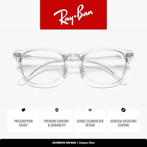 Image of Ray-Ban RX5154 Clubmaster Square Eyeglasses for Men for Women