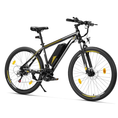 Touroll Bicicleta eléctrica, U1, Autonomía de 65 a 30 km, Motor 36V 45Nm, 13Ah Batería Desmontable, Bici electrica Equipada con un Amortiguador Delantero (U1 26')
