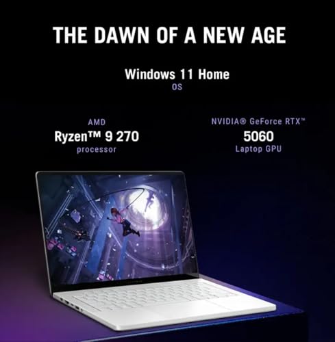 Image of ASUS MUX ROG Zephyrus G14 14 inch OLED 3K 120Hz Gaming Laptop - AMD Ryzen 9 270 - GeForce RTX 5060-Window 11 Home-W /Mouse pad (Window 11 Home, 16GB RAM | 1TB PCIe SSD)