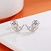 925 Sterling Silver Animal Earrings Hypoallergenic Cow Bunny Unicorn Ladybug Sloth Dragonfly Stud Earrings for Women Jewelry Gifts (Otter)