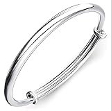 kelistom 925 Sterling Silver Bracelets for Women, Love Heart Charm Chain Bracelet Bangle Fashion Jewelry Gifts
