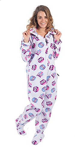 Image of Forever Lazy Footed Adult Onesies, One-Piece Pajama Jumpsuits for Men and Women, Unisex. with Detachable Feet.