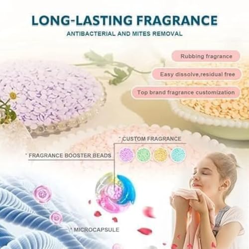 Image of Wazdorf 5-in-1 Dissolvable Magic Laundry Pods | Tough Stain Fighter for Top & Front Load Machines | Floral Aroma | Eco-Friendly | 1 Pod = 1 Wash for 5-7kg Loads (30 Pods)