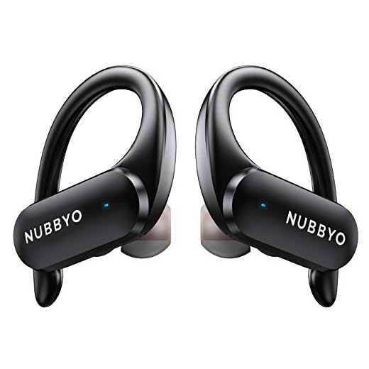 NUBBYO True Wireless Earbuds,Bluetooth Headphones 5.0 Waterproof Touch with Volume Control Stereo Sound Earphones Binaural Call Ear Buds with Mic and Charging Case for Sport Workout Running