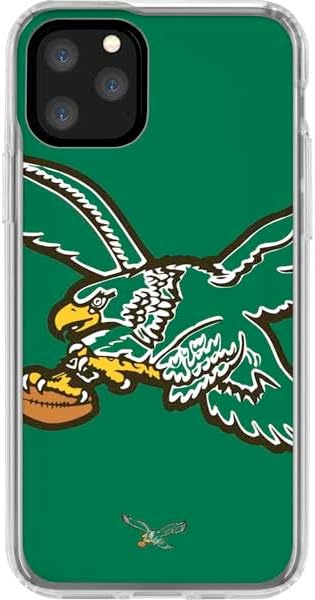 Skinit Clear Phone Case Compatible with iPhone 11 Pro - Officially Licensed NFL Philadelphia Eagles Retro Logo Design