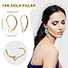 YAUGKH 18K Gold Filled Leverback French Ear Hooks Hypoallergenic Tarnish Resistant Dangle Findings for Jewelry Making Supplies