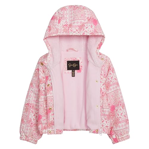 Jessica Simpson Girls' Midweight Hooded Utility Jacket2