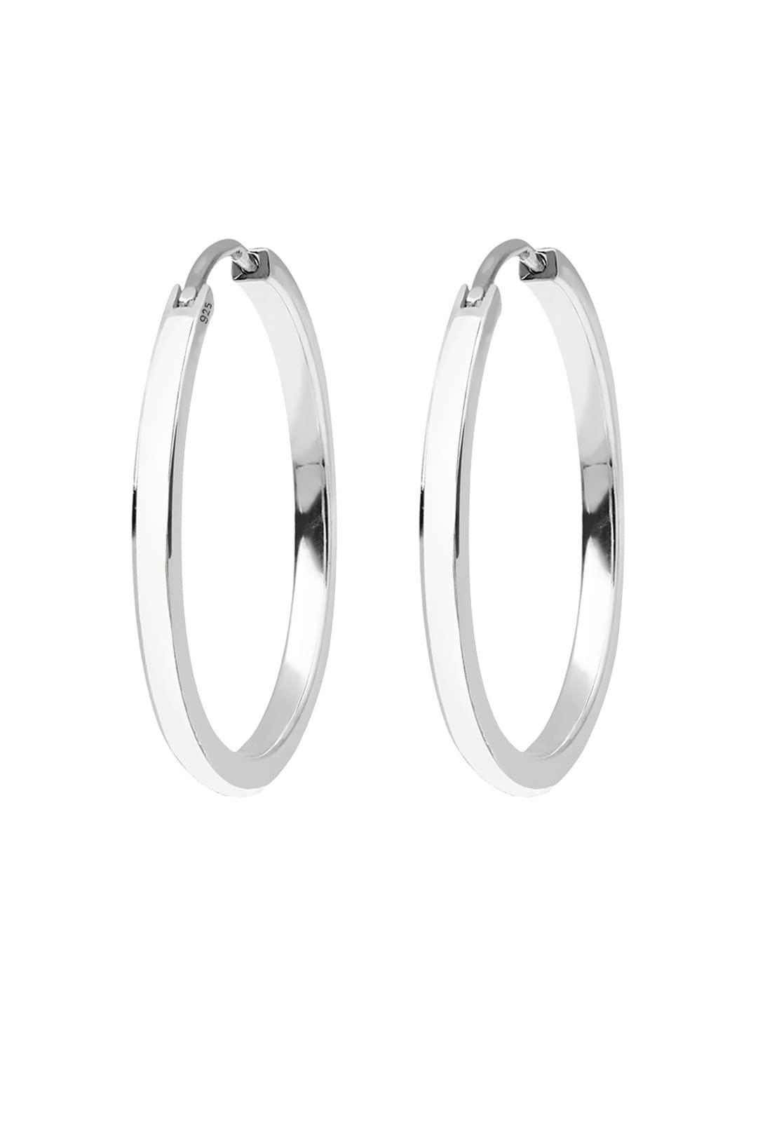 Elli 0308741312 Sterling Silver 925 Creole Earrings