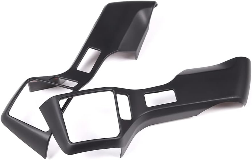 LLKUANG Car Steering Wheel Moulding Chrome Cover Trims Stickers Fit for Toyota Tundra 2014-2021 Tacoma 2016-2022 ABS Steering Wheel Cover Trim Accessories(Matte Black,3+3 Holes Style)