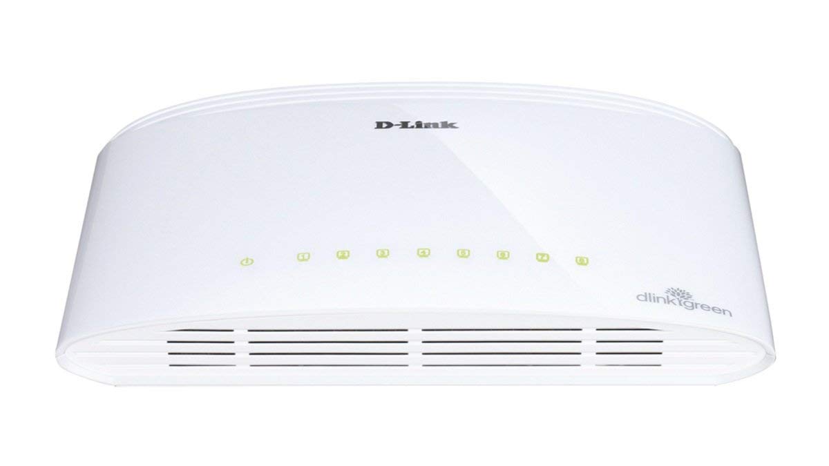 D-​Link Conmutador de escritorio Gigabit de 5 puertos DGS-​1005D, hub, divisor de Internet, sin ventilador, Plug and Play, modelo del Reino Unido