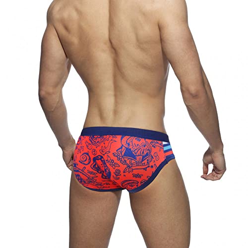 UXH Mens Swimsuit Briefs Padded Swimwear Sexy Strips Fashion Swimming Bikini Board Beach Surfing Swim3