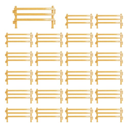 DYOUen 70 StüCk Pferdezaun Spielzeug,Weihnachten Corral Zaun Tierfiguren...