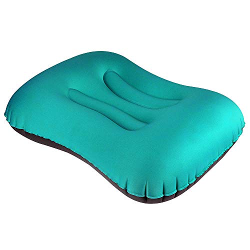 Preisvergleich Produktbild Aufblasbares Kissen, laxikoo Camping Kissen Leichtes Bequemes ergonomisches Multifunktional Kopfkissen Reisekissen Strandkissen für Outdoor Camping, Strand, Urlaubsreise, Büro, Reise
