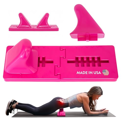 Image of Thrival Wave - Fully Adjustable Psoas, Back and Hip Flexor Muscle Release Tool with Thrival App for Targeted Routines, Deep Tissue, Trigger Point Massage (Pink) - Made in USA