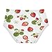 Joisal Fancy Toddler Underwear Floral Cotton Little Girl Panties Red Strawberries Kids Undies Briefs 2T