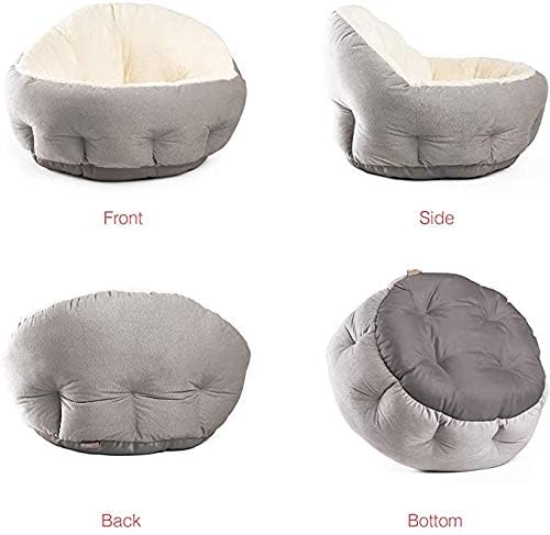 Queta Hundebett Hundesofa Hundekissen Klassischer hoher Rücken Haustierbett Hundekörbchen Abnehmbares und maschinenwaschbares bequem Schlafen Bett