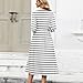 Women Dress A-Line Comfy Flowy Sundress Crewneck Fashion Printed Dresses with Pockets 3/4 Sleeve Casual Loose Dress