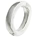 925 Sterling Silver 14mm Oval Interchangeable Pendant Bail Connector Clasp