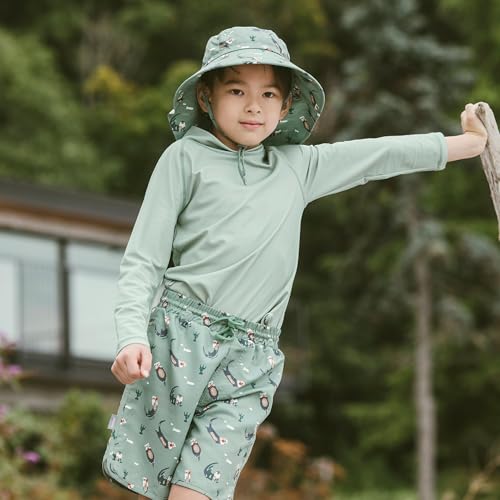 Image of JAN & JUL UV Swim Shorts and Long Sleeve UV Shirt for Toddlers