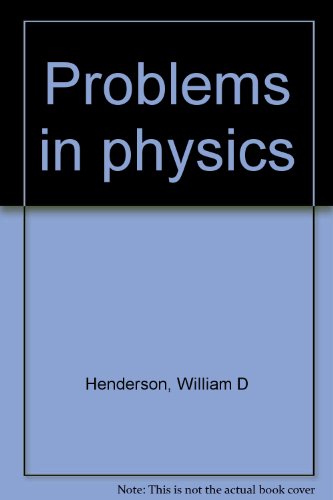 Problems in physics B0008CBFX6 Book Cover