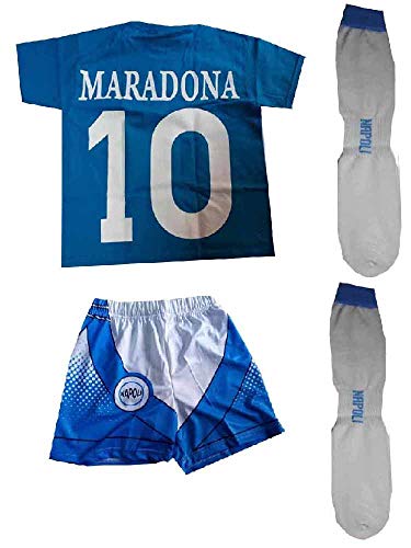 Juego de camiseta y pantalón corto y calcetines recuerdo de Maradona Buitoni
